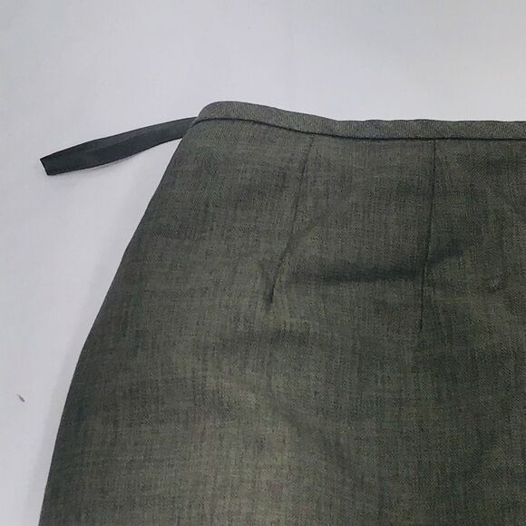 Jones Wear Suit Skirt Linen Look Pencil Green Lined XL 14 Womens Academia Preppy - Picture 12 of 12
